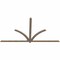 Ekena Millwork Redmond Smooth Timber Gable Bracket, Douglas Fir, 108"W x 58"H x 1 1/2"D x 3 1/2"F, 13/12 Pitch GBW108X58X0204RED00SDF - alternate 3